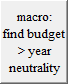 macro:
find budget > year neutrality